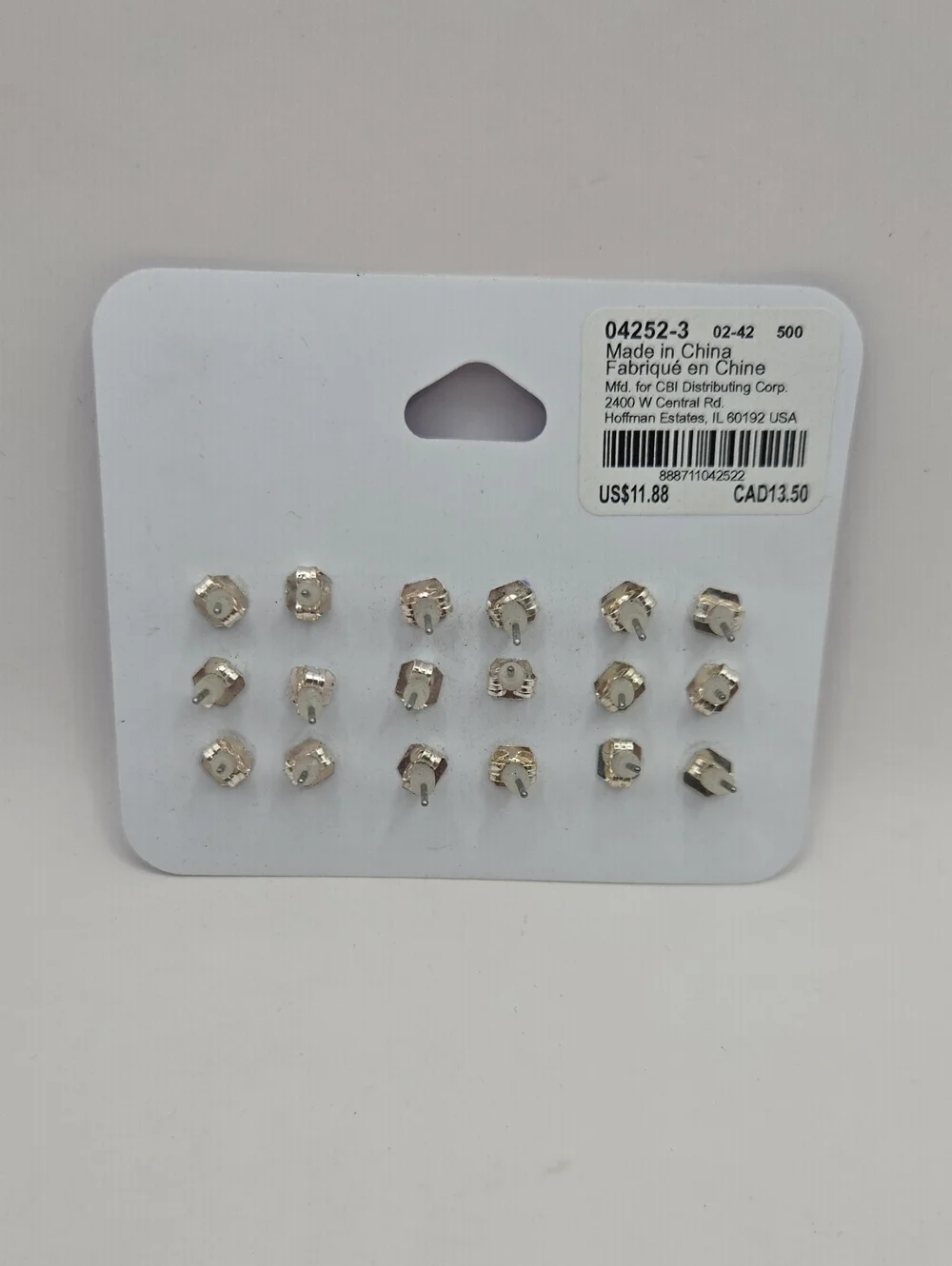 NEW Claire's Multi-Color Crystal Stud Earring Set